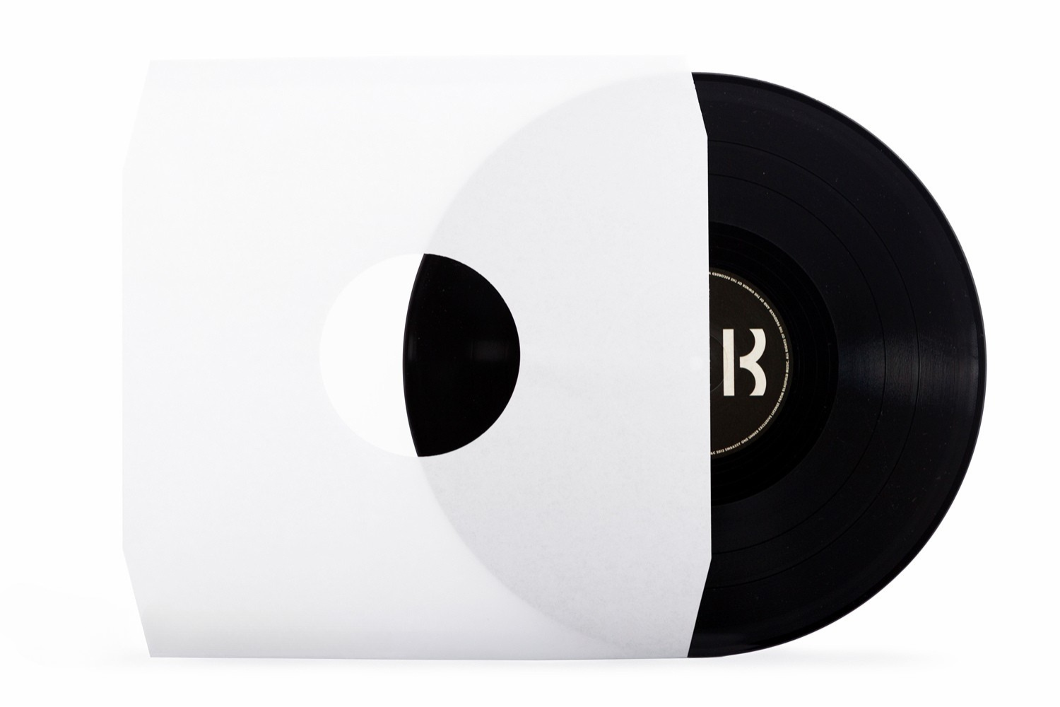 12inch Inner Sleeve - Hvid uden Polylined (Deluxe 90g)