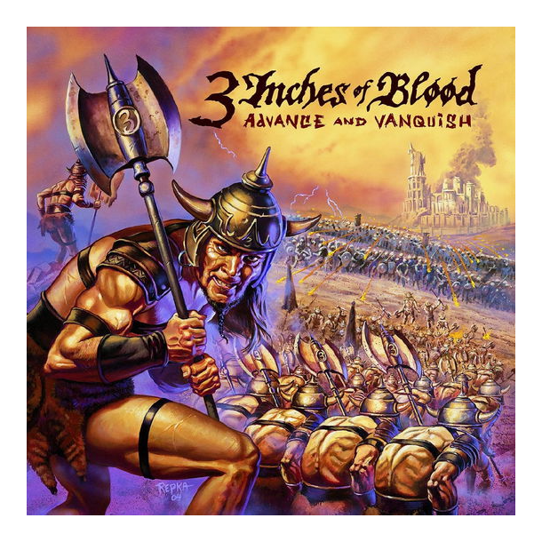 3 Inches Of Blood - Advance and Vanquish (Remastered, 20th Anniversary) (ORANGE &amp; BLACK ASHEN DAWN VINYL) (Vinyl)