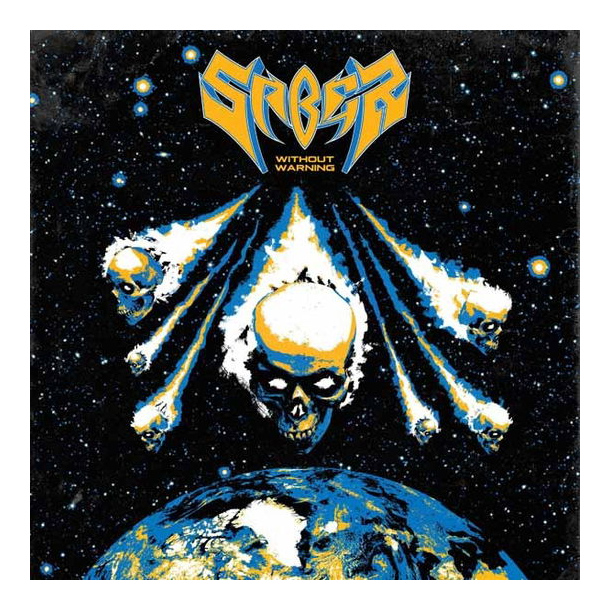 Saber - Without Warning (deep blue marbled) (Vinyl)