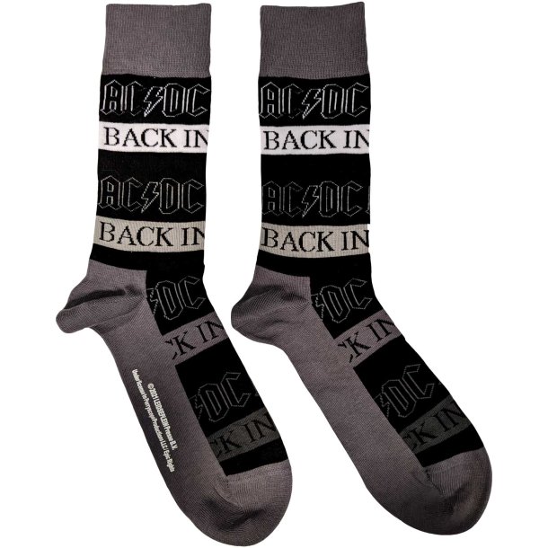 AC/DC - Back In Black, Unisex Sokker Str. 41-46