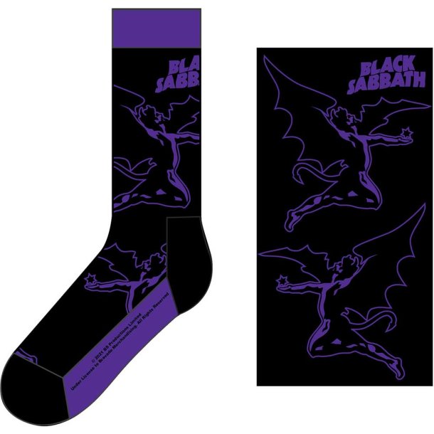 Black Sabbath - Logo &amp; Demon, Unisex Sokker Str. 41-46