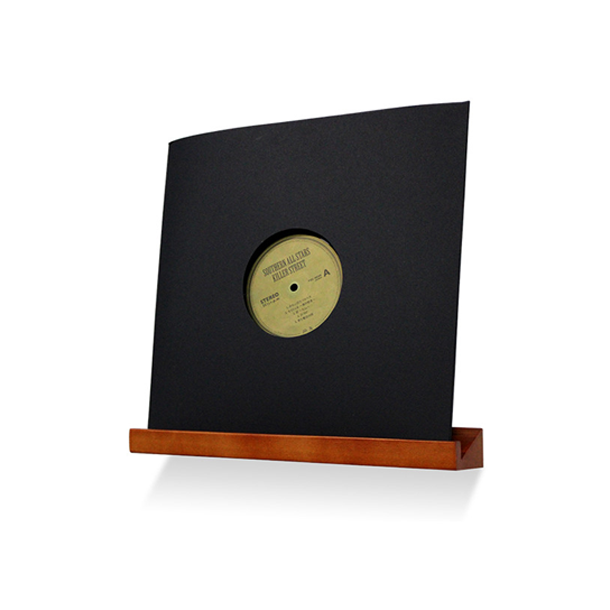Vgdisplay hylde til Vinylplader i Paulownia tr