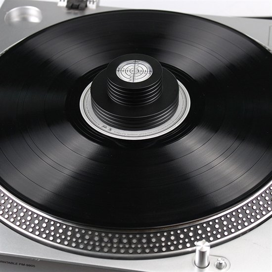 Pladevgt - Aluminium m. Leveler (Sort)