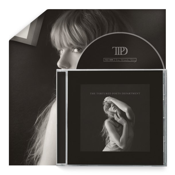 Taylor Swift -The Tortured Poets Department (CD) + Bonus Track 'The Black Dog'